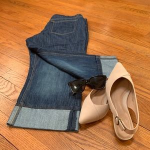 Merona denim crops.